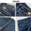 Jeans Women Loose Straight Do Old All Match High Waist Trendy Summer Full Length Dark Blue Korean Style Student Chic Femme Ins