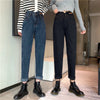Jeans Women's Spring and Autumn 2022 Daddy Pants Black High Waist Fried Street Straight Wide Leg Pants Early Autumn Pants