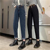 Jeans Women's Spring and Autumn 2022 Daddy Pants Black High Waist Fried Street Straight Wide Leg Pants Early Autumn Pants