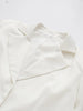 Jenny&Dave 2023 Fahsion Vintage Women Jacket Feather In Sleeve Pure White Loose Long Blazers Women