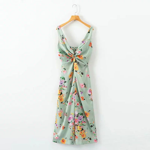 Jenny&Dave feminina jumpsuits women england style summer 2022 women jumpsuits v-neck strapless camis backless print floral