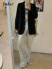 Jielur Korean Army Green Black Blazer Women Autumn Chic High Street Suit Coat Woman Office Lady Casual Jackets Female M-XXL