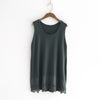 Women Solid Color Patchwork Sweep Embroidery Hollow Out Knit Camis 2022 Summer Sweet O-Neck Sleeveless 8-Color Camis