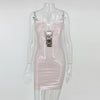 Shiny PU Faux Leather Dress Women 2022 Sexy Ruched Sleeveless Black Bodycon Tank Summer Dress Party Clubwear Vestidos
