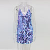 V Neck Elegant Autumn Mini Dress Solid Sequined Fashion Full Sexy Women Backless Vintage Dress Vestidos