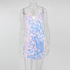 V Neck Elegant Autumn Mini Dress Solid Sequined Fashion Full Sexy Women Backless Vintage Dress Vestidos