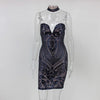 Womens Summer Sleeveless V-Neck Backless Strap Sexy Party Mini Dress Sequined Slim Casual Short Dresses for wholesale