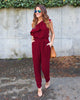 Jumpsuits 2022 Summer Ruffles Chiffon Overalls Sexy Casual One Shoulder Long Playsuits Rompers Women Jumpsuit Plus Size GV608