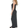 Jumpsuits For Women 2022 Sexy Spaghetti Strap Jumpsuit Long Playsuits Beach Wide Leg Pants Overalls Black Striped Summer GV407