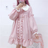JuneLove Lace Embroidery Doll Dress Women Dress Japanese Harajuku Ulzzang Female Korean Kawaii Cute Clothing Lolita For Women