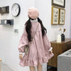 JuneLove Lace Embroidery Doll Dress Women Dress Japanese Harajuku Ulzzang Female Korean Kawaii Cute Clothing Lolita For Women