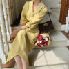 JuneRain French Style Vintage 2 Piece Sets Vintage Women Suit Pearl Notched Sashes Blazer+ Skirt Elegant Office Lady Chic Suits