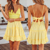 dress new high quality girl fashion Summer Backless Sleeveless Mini Sundress Evening Party Beach dress women AP24