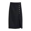 KEYANKETIAN ZA Cropped top autumn gorgeous button tweed wool jacket office lady blazer coat split long skirt lady elegant suit