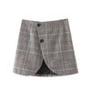 KEYANKETIAN Za Short suit jacket, skirt suit, elegant jacket houndstooth suit jacket, female office outfit, mini skirt suit