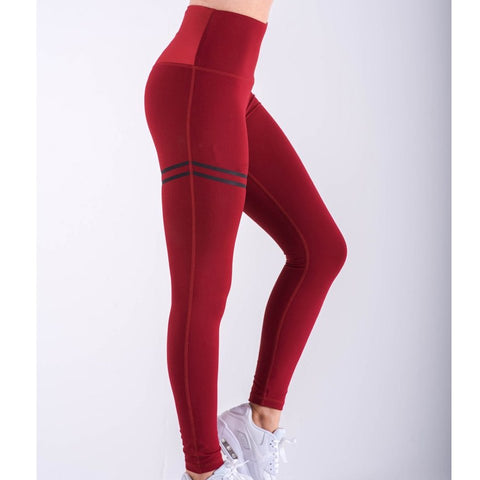 3 Colors Fitness Leggings High Waist Women Black Blue Red Pant Slim Push Up Workout Leggings Pants Trousers Female