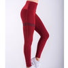 3 Colors Fitness Leggings High Waist Women Black Blue Red Pant Slim Push Up Workout Leggings Pants Trousers Female