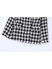 KLKXMYT TRAF Women 2023 Houndstooth Tweed Blazer Coat Vintage Long Sleeve Casual Female Outerwear Chic Jacket