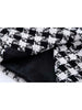 KLKXMYT TRAF Women 2023 Houndstooth Tweed Blazer Coat Vintage Long Sleeve Casual Female Outerwear Chic Jacket