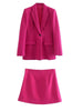 KLKXMYT Traf Women Suits With Skirt Sets 2023 Slim Casual Blazer Jacket Mini Skirt Set Woman 2 Pieces Chic Female Suit