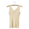 New knitted Tank Tops Women Summer Camisole Vest simple Stretchable Ladies V Neck Slim Sexy Strappy Camis Tops