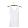 New knitted Tank Tops Women Summer Camisole Vest simple Stretchable Ladies V Neck Slim Sexy Strappy Camis Tops