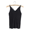 New knitted Tank Tops Women Summer Camisole Vest simple Stretchable Ladies V Neck Slim Sexy Strappy Camis Tops
