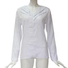 2022 Autumn Blouse New Fashion Women Tops Chiffon Solid Shirt Office Ladies Plain Roll Sleeve Blouse Tops V-Neck kimono