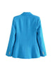 KUMSVAG 2023 Summer Women Casual Veins Blazers Coats Solid Double Breasted Slim Female Elegant Street OL Blazer Outerwear