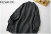 KUSAHIKI Causal Women Cotton Linen Blazer Coat Long Sleeve 2023 Summer Thin Suit Jacket Korean Solid Blazers Feminimos