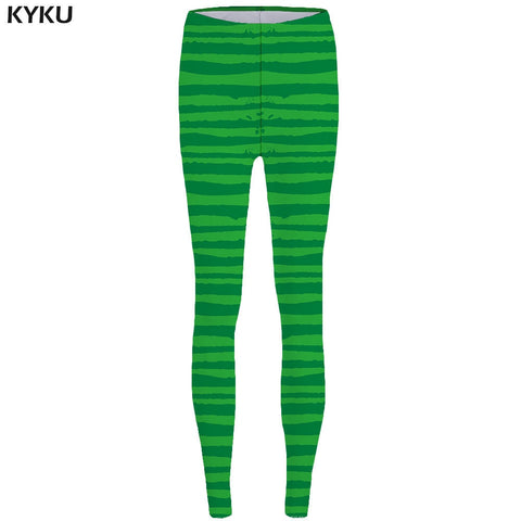 Brand Green Leaves Leggings Weeds Long Legging 3d Sexy Leggings Stretch Pants leggins Women Push up