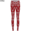Geometry Leggings Wood Print Legging Color High Waist Slim Pants Sexy Women Warm Winter Push up