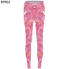 Geometry Leggings Wood Print Legging Color High Waist Slim Pants Sexy Women Warm Winter Push up