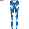 Geometry Leggings Wood Print Legging Color High Waist Slim Pants Sexy Women Warm Winter Push up
