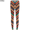 Geometry Leggings Wood Print Legging Color High Waist Slim Pants Sexy Women Warm Winter Push up