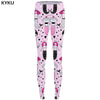 Geometry Leggings Wood Print Legging Color High Waist Slim Pants Sexy Women Warm Winter Push up