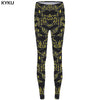 Geometry Leggings Wood Print Legging Color High Waist Slim Pants Sexy Women Warm Winter Push up