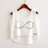 New 2022 Fashion Women Crop Top Sleeveless Cat Princess Print Summer Casual Top Women Short Cropped Tops Vest Tank Tops