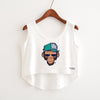 New 2022 Fashion Women Crop Top Sleeveless Cat Princess Print Summer Casual Top Women Short Cropped Tops Vest Tank Tops