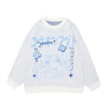 Kawaii Anime Women's Sweater Oversized Y2k Top 2023 Harajuku Long Sleeve Pullover Goth Streetwear Knitted Vintage Kawaii Jumpers