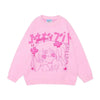 Kawaii Anime Women's Sweater Oversized Y2k Top 2023 Harajuku Long Sleeve Pullover Goth Streetwear Knitted Vintage Kawaii Jumpers