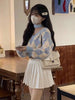 Kawaii Cropped Pullovers Women Argyle Sweater Tender Design Retro Loose School Y2L Blusa Ulzzang Female College Cozy Young Tops