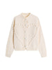 Kawaii Knitted Cardigan Sweater Women Crew Neck Button Female Vintage Sweaters Long Sleeve Autumn Oversized Jumper Top