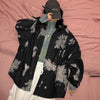 Kemeja Wanita Modis Tie Dye Turn-Down Kerah Longgar Chic Harajuku Umum Ulzzang Feminino Blus Musim Gugur Leisure Trendi