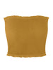 Women Flounced Ribbed Tube Top Solid Slim Fit Sexy Beach Casual Short Tops Black White Yellow Red Strapless Soft CuteTop