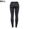 Kilou 2022 New Sexy Women Leggings Gothic Patchwork Design Trousers Pants Gray/Dark Gray Capris Sportswear New Fitness Leggings