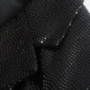 Klacwaya Black Sequin Jackets For Women 2023 Spring Autumn Single Breasted Women Coat Pockets Casual Female Blazers