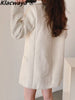 Klacwaya Blazer Women Jacket Tweed Blazer Outfit Women Clothing Woman Blazers 2023 Female Office Wear Women