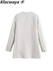 Klacwaya Blazer Women Jacket Tweed Blazer Outfit Women Clothing Woman Blazers 2023 Female Office Wear Women