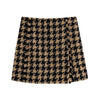 Klacwaya Tweed Set woman Two-Pieces Chic Plaid Suits With Skirt Women Autumn 2023 High-Waisted Skirt Cropped Blazer Sets